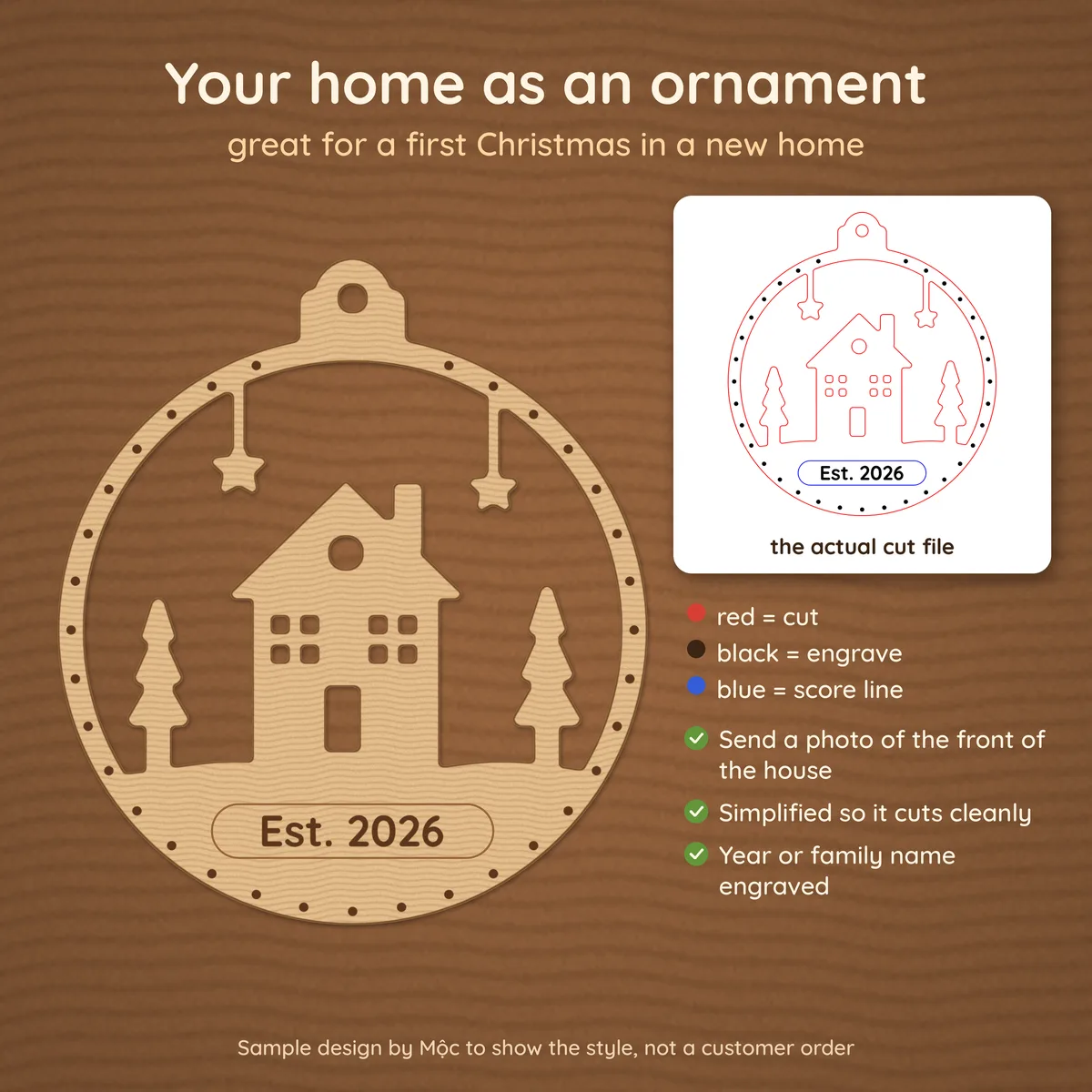 Custom laser cut file from your photo or idea, picture 4